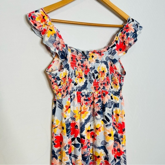 Isabel Maternity by Ingrid & Isabel Floral Smocked Tiered Maxi Dress. Size XS. - Picture 7 of 15